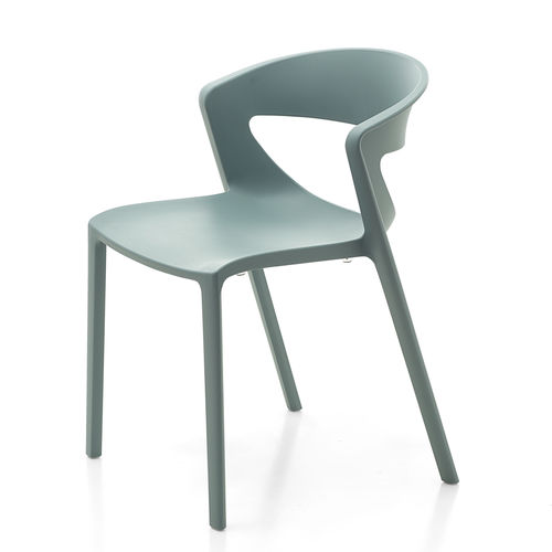 Cadeira contemporânea - KICCA ONE - KASTEL srl - para ambiente interno / em polipropileno / com base em polipropileno