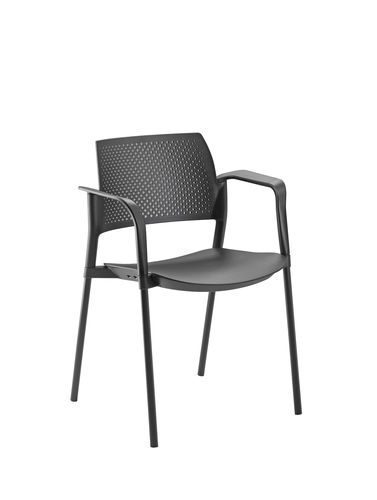 Cadeira para interlocutor contemporânea - KYOS - KASTEL srl - empilhável / da linha comercial / sem braços