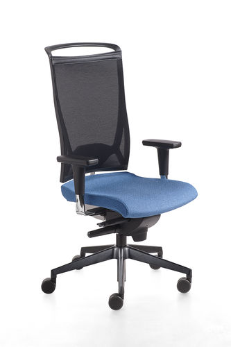 Cadeira de escritório contemporânea - KORIUM - KASTEL srl - em tela / com encosto alto / com rodízios