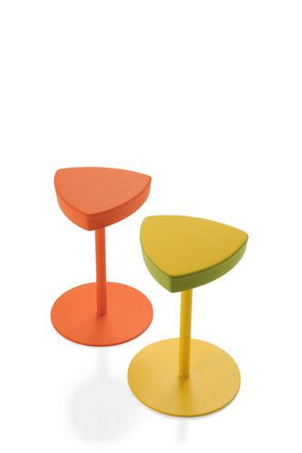 Banqueta alta contemporânea - KENSHO STOOL - KASTEL srl - com base metálica / com altura regulável / laranja