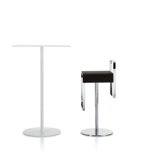 Mesa alta contemporânea - KAPÌO   - KASTEL srl - em aço / quadrada / da linha comercial