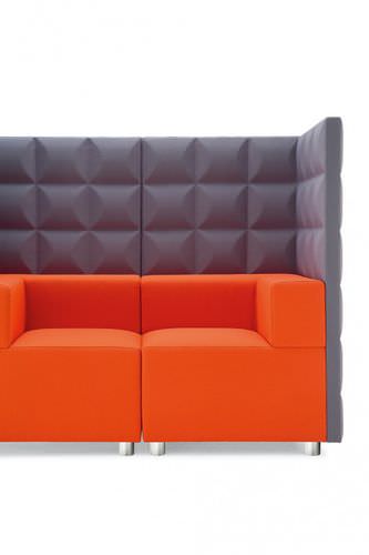 Sofá modular - KUADRA TOP - KASTEL srl - contemporâneo / em tecido / com encosto alto
