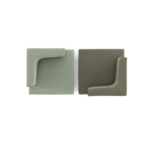 Poltrona para interlocutor contemporânea - KENION - KASTEL srl - em tecido / modular / preta