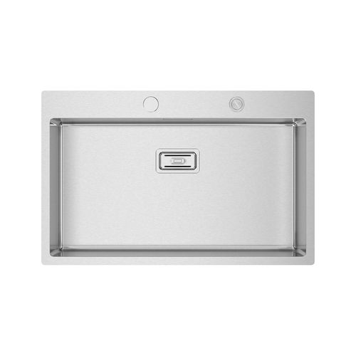 Pia com 1 cuba - BOX LUX 76 - RODI HOME – kitchen sinks and accessories - sem escorredor / em inox escovado / de sobrepor