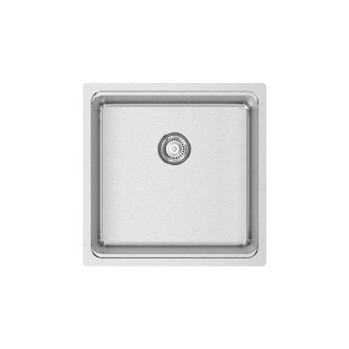 Pia com 1 cuba - UNA 40 - RODI HOME – kitchen sinks and accessories - com escorredor / em aço inoxidável polido / de sobrepor
