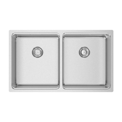 Pia com 1 cuba - UNA 75 - RODI HOME – kitchen sinks and accessories - com escorredor / em aço inoxidável polido / de sobrepor