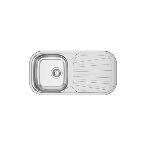 Pia com 1 cuba - SEVILLA - RODI HOME – kitchen sinks and accessories - com escorredor / em aço inoxidável / em aço inoxidável polido