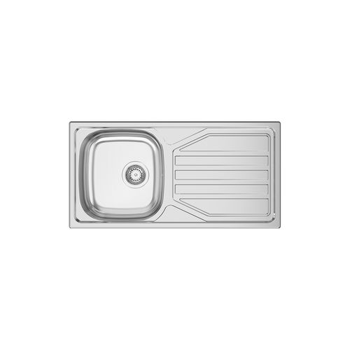 Pia com 1 cuba - OKIO LINE 85 - RODI HOME – kitchen sinks and accessories - com escorredor / em aço inoxidável / de sobrepor