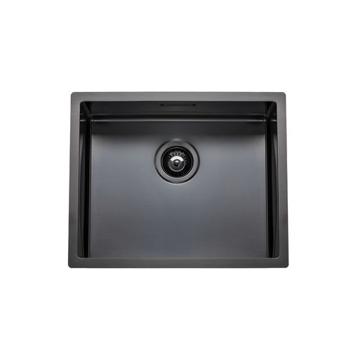 Pia cinza - BOX LUX 50 - RODI HOME – kitchen sinks and accessories - com 1 cuba / sem escorredor / em aço inoxidável