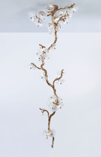 Lustre contemporâneo - BONSAI L - Serip - em vidro de Murano / em bronze / da linha comercial