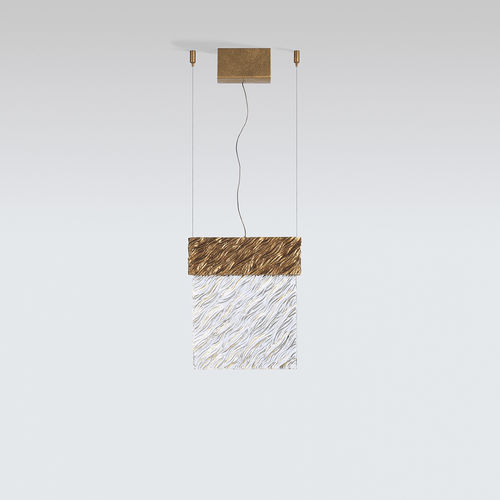 Pendente - Mondrian Coastline Medium - Serip - em bronze / em vidro / contemporânea
