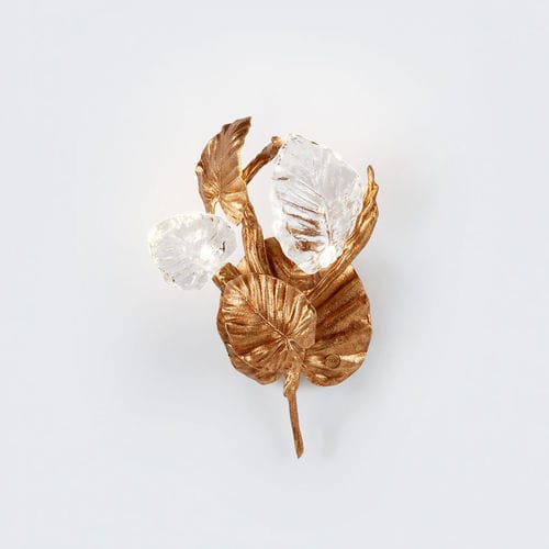 Arandela contemporânea - MAKOYANA SMALL - Serip - para ambiente interno / em bronze / em vidro