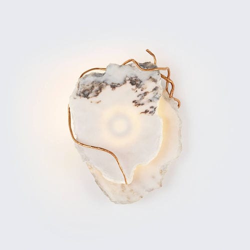 Arandela contemporânea - ORIGEM HADEAN SMALL - Serip - para ambiente interno / em bronze / em pedra