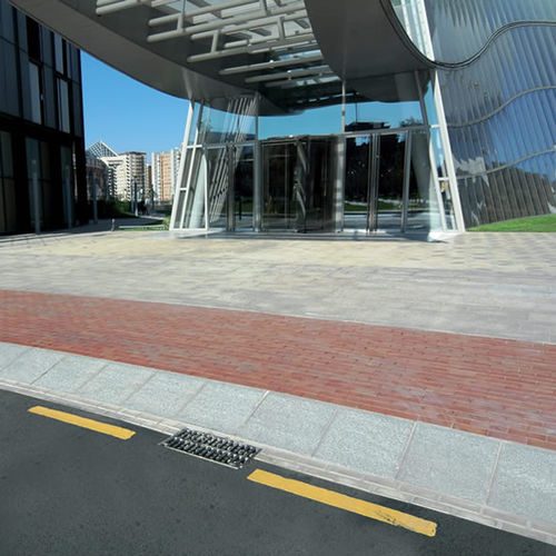 Guia rebaixada de calçada - HANDIPASS® - QUARTZO DESIGN - em pedra reconstituída / linear