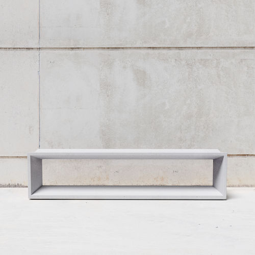 Banco para espaço público contemporâneo - FLAT : 420 - SIT Urban Design - em concreto / à prova de água / sustentável
