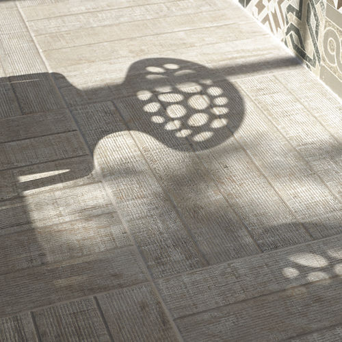 Placas de revestimento em grés porcelanato - SQUARE DECK EUCALIPTO EXT - RUBICER - fosca / esmaltada / para ambiente externo