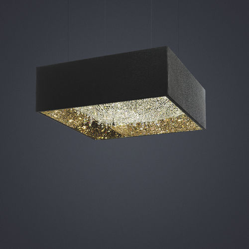 Lustre contemporâneo - DEEP SKY - Manooi - em cristal / em carvalho / em nogueira