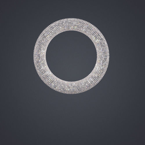 Lustre contemporâneo - LOOOP - Manooi - em cristal / da linha comercial / geométrico