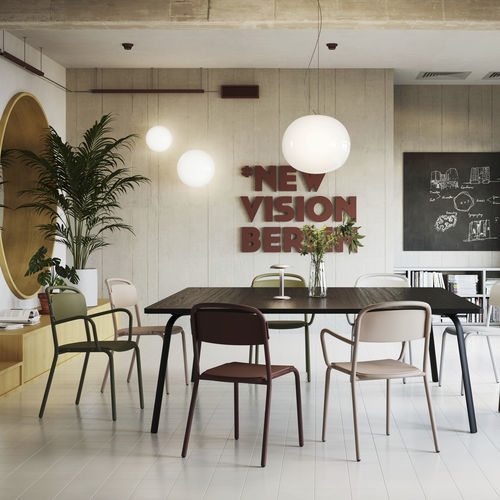 Cadeira para interlocutor contemporânea - SKOL - Infiniti - para ambiente interno / para ambiente externo / em polipropileno