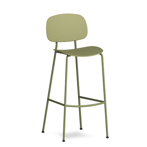 Banqueta alta de design escandinavo - TONDINA POP - Infiniti - em polipropileno / com base em aço / com 4 pés