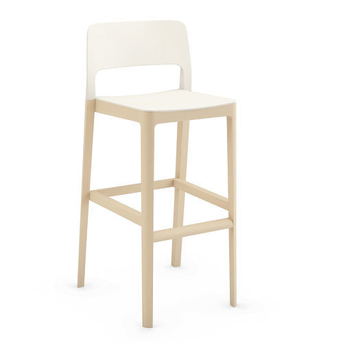 Banqueta alta vintage - SETTESUSETTE - Infiniti - em polipropileno / com base em carvalho / com base em faia