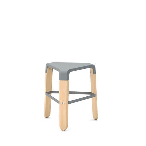 Banqueta contemporânea - PICAPAU - Infiniti - em polipropileno / com base em faia / com 3 pés