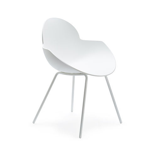 Cadeira contemporânea - COOKIE - Infiniti - para ambiente interno / em polipropileno / em couro