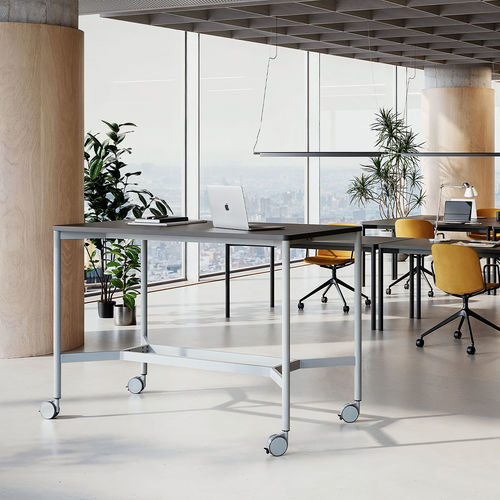 Mesa de trabalho contemporânea - VERSABLE - Infiniti - em ABS / em madeira de ácer / em laminado
