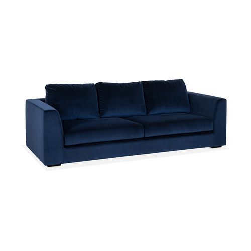 Sofá contemporâneo - GEORGE - AM LIVING - em veludo / com braços / com almofada removível