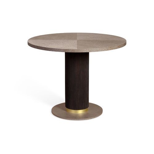 Mesa de jantar contemporânea - AIM - AM LIVING - em madeira / com base em madeira / com base em latão