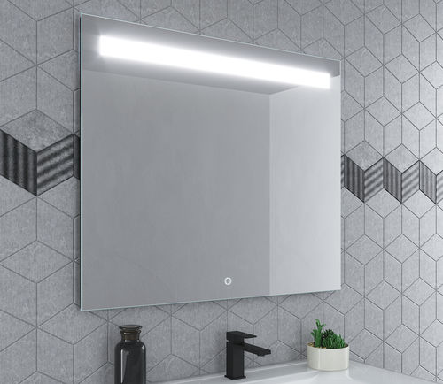 Espelho para banheiro de parede - IZY BLUE - BISELARTE - para hotel / para quarto de hotel / da linha comercial