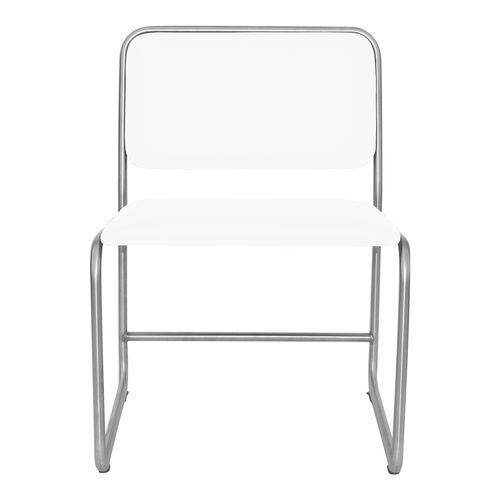 Cadeira de design Bauhaus - WB3 - WEINBAUMS - para ambiente interno / em couro / com base em aço inoxidável