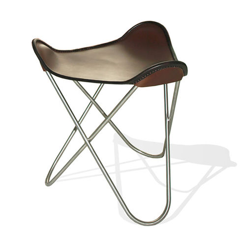 Repousa-pés contemporâneo - HARDOY BUTTERFLY - WEINBAUMS - em couro / em aço inoxidável / da linha comercial
