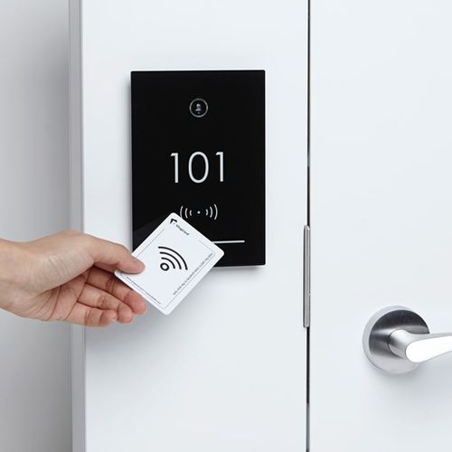 Fechadura eletrônica - ALLURE - Vingcard - com controle remoto / com pega / RFID