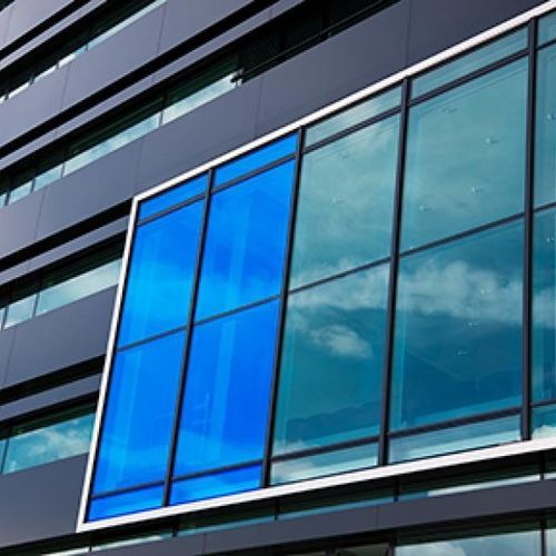 Película decorativa para janela - AZUR 80 XC - SolarScreen International - para fachada / para aplicação em vidro / em PET