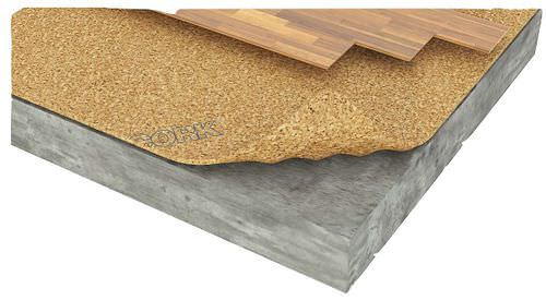 Camada de absorção acústica em folhas - ACOUSTICORK C31 - Total Vibration Solutions TVS - em cortiça