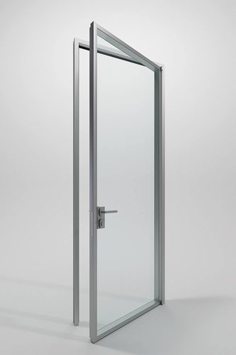 Porta interna - DOUBLE - DIVILUX - em vidro / de abrir / contemporânea
