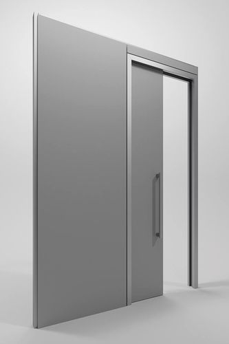 Porta interna - OPAQUE - DIVILUX - metálica / de correr / contemporânea