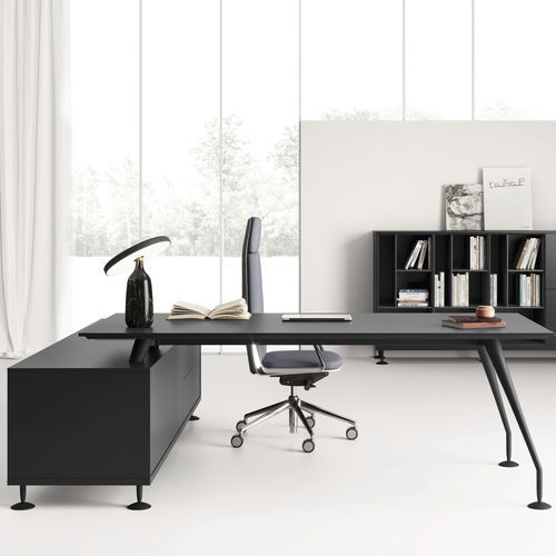 Mesa executiva - TRENDY - UFFICIO DESIGN ITALIA - de piso / contemporânea / em alumínio