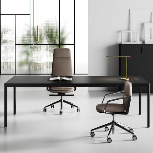 Mesa executiva - ROUND - UFFICIO DESIGN ITALIA - de piso / de vários lugares / contemporânea