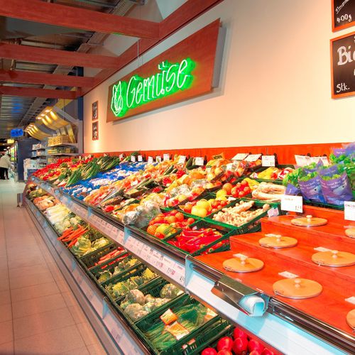 Estante profissional para loja - MARCHÉ  - Otto Kind GmbH & Co. KG - para frutas e legumes / metálica