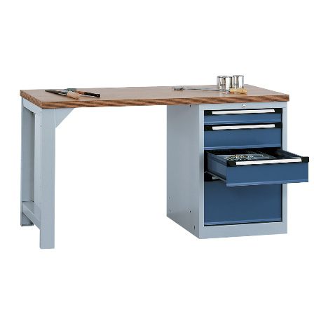 Bancada de trabalho metálica - COMFORT - Otto Kind GmbH & Co. KG - em madeira / da linha comercial