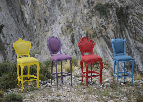 Banqueta alta novo Barroco - 764D - POL ART - em madeira / para ambiente externo / de jardim