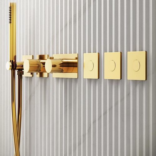 Conjunto de chuveiro de embutir - RU161 B - AQUAelite® - contemporâneo / para uso doméstico / com chuveiro de mão