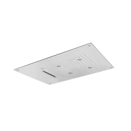 Cabeça de chuveiro de embutir no teto - SF009 D - AQUAelite® - retangular / tipo chuva / com cromoterapia