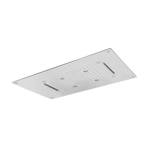 Cabeça de chuveiro de embutir no teto - SF005 D - AQUAelite® - retangular / tipo chuva / com iluminação embutida