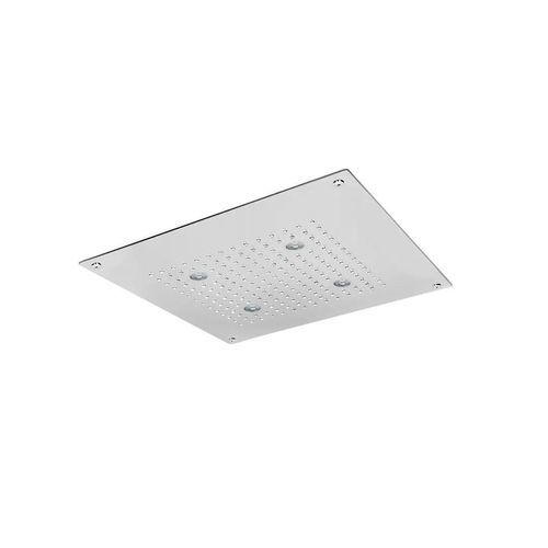 Cabeça de chuveiro de embutir no teto - SF030 D - AQUAelite® - quadrada / tipo chuva / com cromoterapia