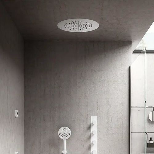 Cabeça de chuveiro de embutir no teto - SF053 A - AQUAELITE - redonda / tipo chuva / da linha comercial