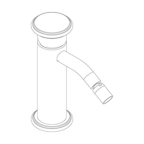 Misturador monocomando para bidê - RU824 A - AQUAELITE - de bancada / em latão / para banheiro