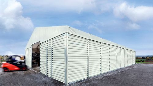 Tenda para eventos retangular - 017 - HALTEC - em PVC / em aço / branca